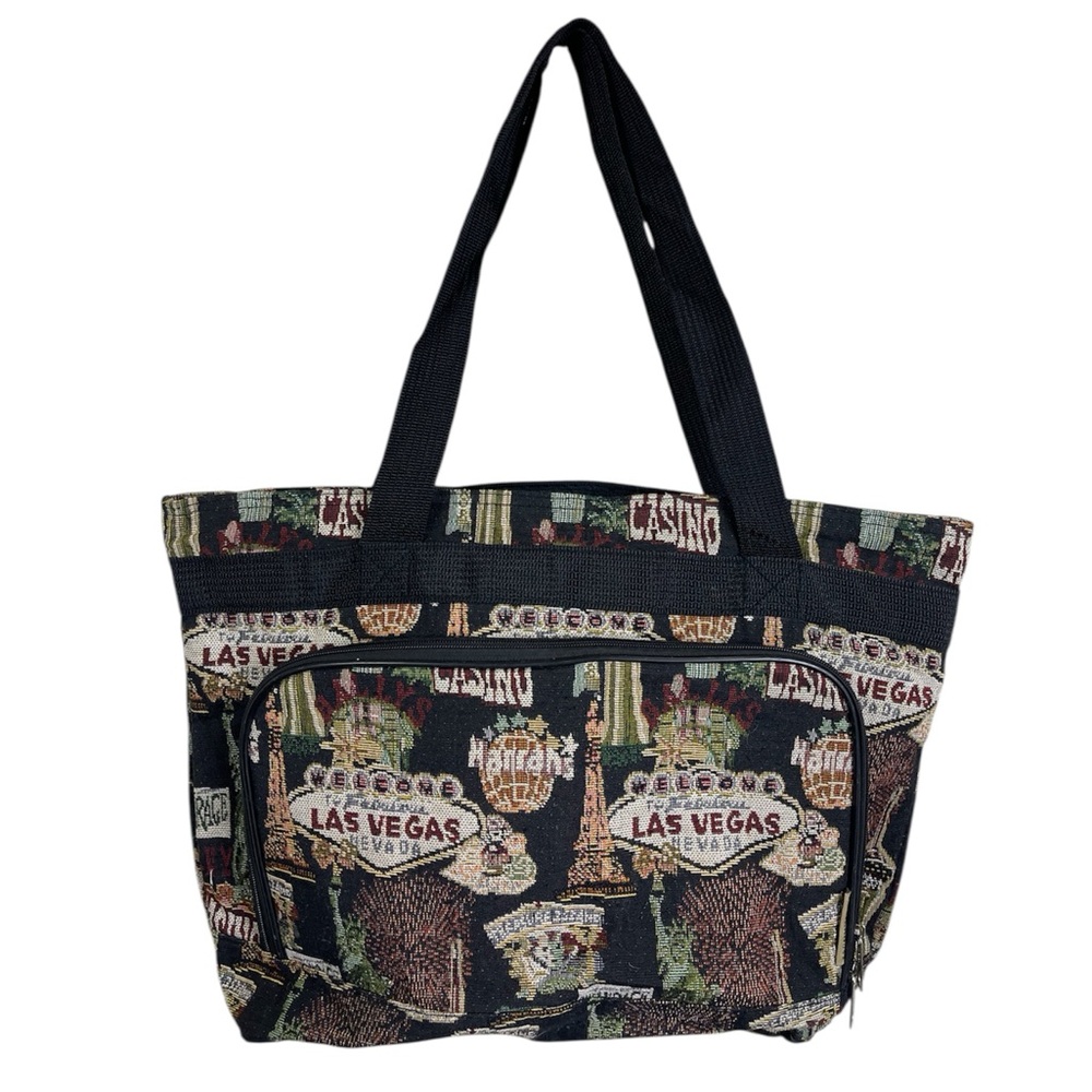 VTG Bovano Las Vegas Nevada Casino Themed  Tapestry Tote Bag EUC